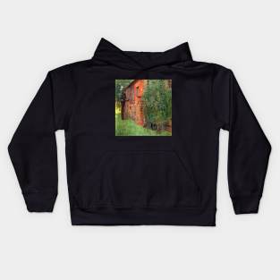 Farmhouse at Kammer by Gustav Klimt Kids Hoodie